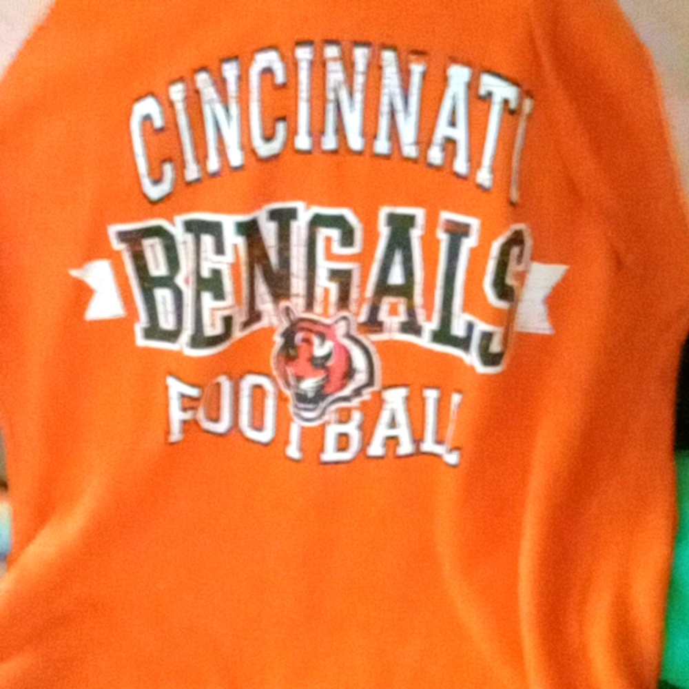 2/$10 Cincinnati Bengals Orange Hoodie Large